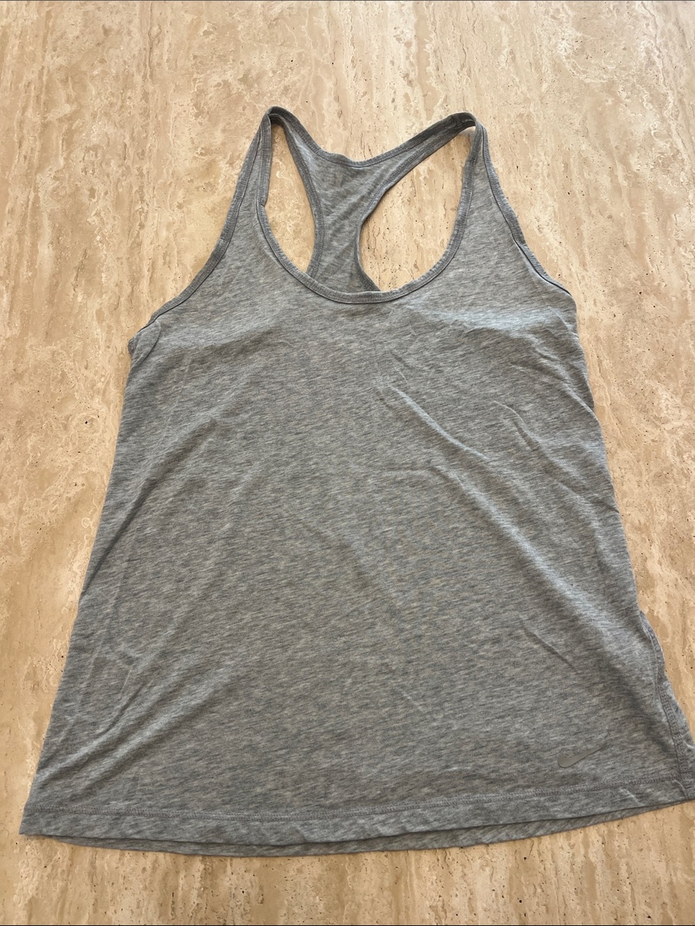 Nike Gray Racerback Tank - Lightweight Athletic Top